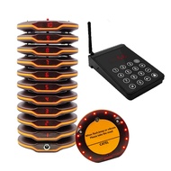 CATEL 10-Buzzer Wireless Pager System Queuing Call for Restaurants & Food Trucks
