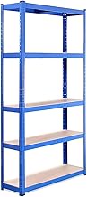 Garage Shelving Units - 71" H x 35" L x 12" W - Heavy Duty Racking - Shelves for Storage -1 Bay - Bl
