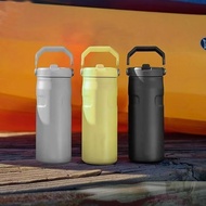 Bb&b-335 Stainless Vacuum tumbler 480ml portable Knitted Strap Thermos Large Drinking Bottle Mouth G