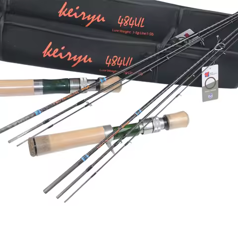 Rod Blank 1.43M 4 Setions Travel Trout Fishing Rod Power UL Wood Reel Seat Fuji Guide 3A Cork Grip S