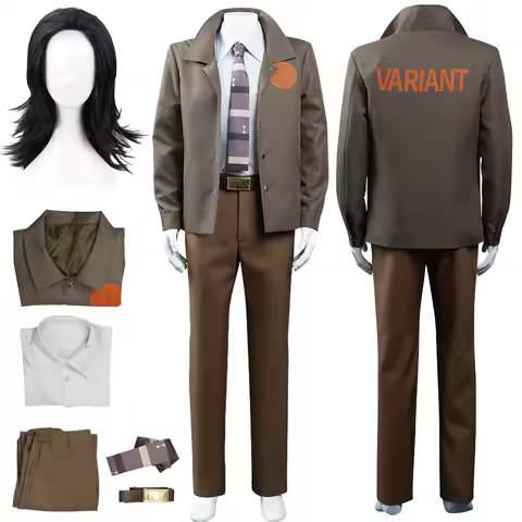 2021 Loki TVA Cosplay Costume Time Variance Authority Uniform Coat Jacket Disguise For Boys Men Adul