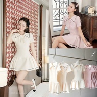 Cute and dynamic short black flared sailor dress