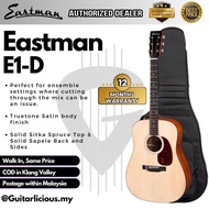 Eastman E1-D Dreadnought Solid Sitka Spruce Top & Solid Sapele Back and Sides - Natural ( E1D-NAT / 
