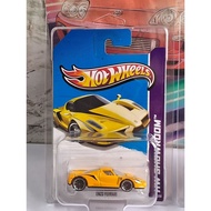 2011 HOT WHEELS ENZO FERRARI YELLOW BLACK STRIPES
