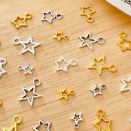 Retro Hollow Five-pointed Star Alloy Manicure Accessories Star Wearable Nails Nail Decoration Access