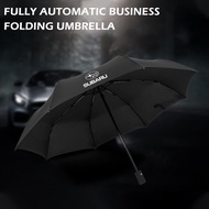 Car Fully Automatic business Folding Umbrella For Subaru Outback Impreza Legacy XV WRX STI Crosstrek Forester Tribeca