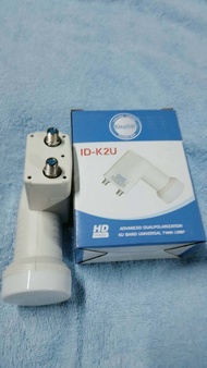 หัวรับสัญญาณดาวเทียม iDeaSat Lnb Ku-Band Universal 2 Output รุ่น ID-K2U (รองรับกล่องดาวเทียมทุกยี่ห้อ)