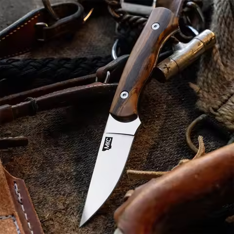 MKC Multifunctional Tactical Straight Knife 8Cr13Mov Blade Outdoor Camping, Hunting and Self-defense