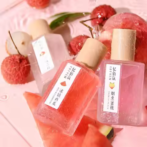 50ml Fruit Perfume with Peach Watermelon and Lychee Scents Fresh and Natural Eau De Toilette Long-la