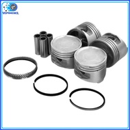 4pcs G4JS Engine Piston Set For 1999-2005 Hyundai Sonata Kia Optima 2.4L Auto Accessories