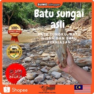 (Ready Stock) Limited,Batu sungai asli,Tungku lepas bersalin,  Nisan,Batu hiasan taman,Kesihatan bad