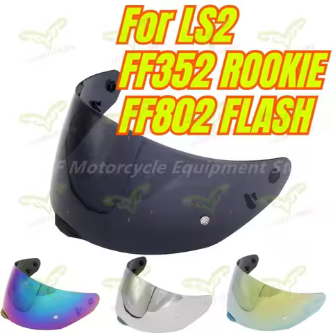 New LS2 Helmet FF352 ROOKIE Lens Sunshade LS2 FF802 FLASH Helmet Black Transparent Lens Motorcycle H