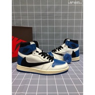 Travis Scott Fragment Air Jordan 1 High And SP Blue Military TS AJ1 Barb DH3227 105 36 45 KEP4