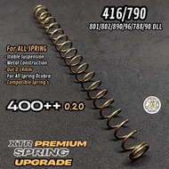 Spring Upgrade 416 Gold Premium Flat Spring piston OD 14mm 15cm