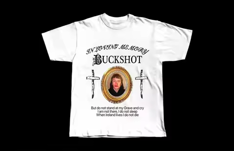 Buckshot Haunted Mound Hauntaholics Loving memory Heavyweight Vintage Semetary T-Shirt