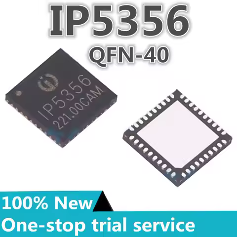 2-100PCS %New IP5356-188-BZ IP5356 QFN-40 SCP Bidirectional PD3.0 Fast Charging Mobile Power Chip