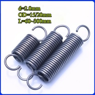 Tension spring/spring d=2.0mm,OD15/20mm,L=60~300mm tension springs with hooks,apply to garage door,b