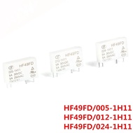 5Pcs/1Pcs Power Relay HF49FD Relay HF49FD-005-1H11 HF49FD-012-1H11 HF49FD-024-1H11 DC 5V 124V 5A 4Pi