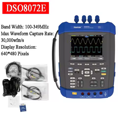 HANTEK DSO8072E Oscilloscope High Bandwidth 70MHz-200MHz Oscilloscope 1GS/s Sample Rate 2M Memory De