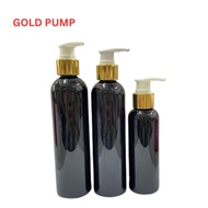 READY STOCK Black PET Bottle with  Lotion Pump 120ml 200ml 250ml For Cleansing,Sanitizers