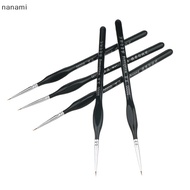 [Nanami] 5Pcs 00000 Precision Fine Tip Paint Brush Set For Acrylic Models Mini Miniature Detail Nylo
