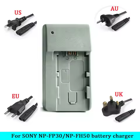 BC-TRP Camera Battery Charger for Sony NP-FP30,FP50,FP51,FP60,FP70,FP71,FP90,FH30,FH40,FH50,FH60,FV5