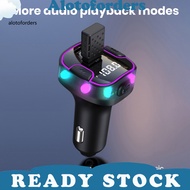 Plug and Play Car Charger Charger for Car Waterproof Car Mp3 Player Charger with Bluetooth and Fm Radio Colorful Ambient Light Dustproof Usb Charger Southeast Asian