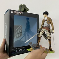 Attack on Titan Levi Action Figure Anime Figma Eren Jaeger Mikasa Ackerman Levi Rivaille Rival Ackerman on Sofa Model Toy Gift