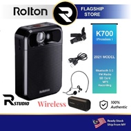 READY STOCK 🇲🇾 ROLTON K700 VOICE AMPLIFIER MICROPHONE BLUETOOTH V5.0 FM PORTABLE SPEAKER