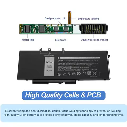 GJKNX Laptop Battery for Dell Latitude E5480 E5580 E5490 E5491 E5590 E5591 5280 5288 5290 5480 5488 