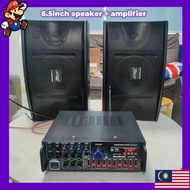 3000W Bluetooth 2Ch home Amplifier with 2x 6.5inch 8inch speaker woofer home aduio Set Professional 