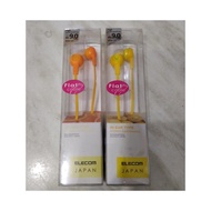 earphone elecom smile orange and yellow