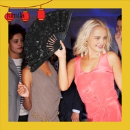 [JU] Product Features: Size: Manual folding fan length: about 21 cm; Expanded fan length: about 25 c