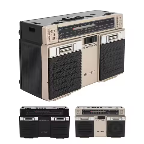 Portable AM FM SW Radio Full Band Radio with Bluetooth Speaker Rechargeable Full Band Portable Radio