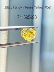 終於高品質心型黃鑽唔好錯過💛✨！GIA 1.00ct Fancy Intense Yellow Diamond！色澤高grade FIY，高淨度VS2，檯面大超Sweet！只售4xxxx HKD💛✨