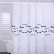 POLY 浴簾 魚型印記