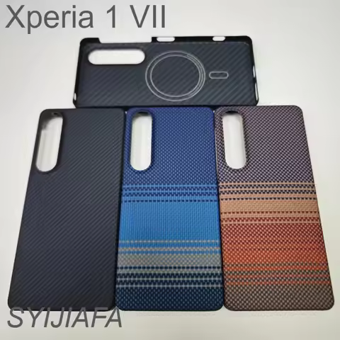 Magnetic Aramid Fiber Phone Case For Sony Xperia 1 VII Carbon Fiber Case Cover Shockproof Mobile Pho