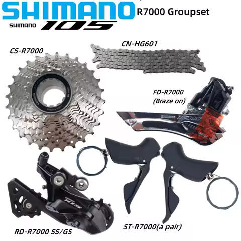 Shimano 105 R7000 Groupset Road Bike Bicycle Set CS-R7000 12-25T/11-34T/11-32T/11-30T/11-28T CN-HG60