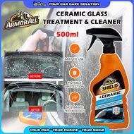 ARMOR ALL Shield + Ceramic Glass Treatment and Cleaner 500ml Clear Vision For All Mirror Windscreen 