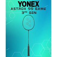 Yonex Astrox 99 Game 3rd Gen | Head Heavy Badminton Racket | 4U G5 Medium Flex Graphite