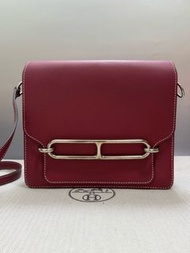 Hermes Roulis 23 Rouge Grenat x phw