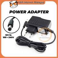 AC to DC Power Adapter Charger Adapter 12V 1A EU Plug 5.5mm x 2.5mm DC Plug Power Cord