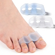 3-Hole Toe Separator Bunion Corrector Soft Toe Straightener for Overlapping Toes Anti-Friction Toe C
