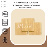 [JMCraft] Pine Wood Cutting Board 40x40cm Pine Wood Souvenir/ 40x40cm Pine Wood Board/ Painting Medi