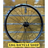 RIM bicycle size 20" size rim 20" depan belakang (rim ALLOY)