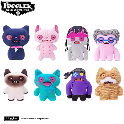 Original Fuggler Funny Ugly Monster Plush Toys Fugglers Alley Cats Teeth Monsters Stuffed Peluche Do