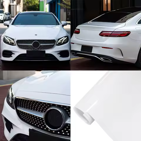 Arctic White Vinyl Wrap Film Car Covering Film PET Bubble Free Sticker Waterproof PVC Auto Motorcycl
