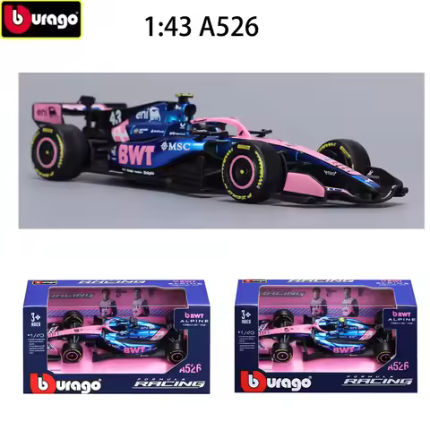 Bburago 1:43 2026 Formula 1 F1 Racing Car FW48 RB23 A526 VCARB03 Alloy Diecast Static Model Collecti