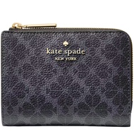 Kate Spade Spade Flower Small L-Zip Wallet - Black KK894