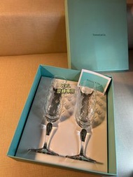 Tiffany &amp; Co. 高級雕花香檳杯/酒杯（全新）